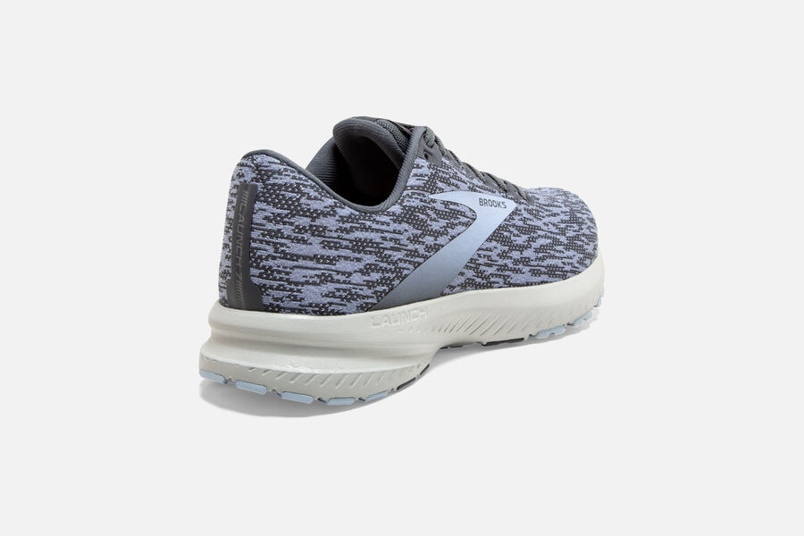 Brooks Running Shoes - Launch 7 Road Womens - Grey/Blue - BZL-426158